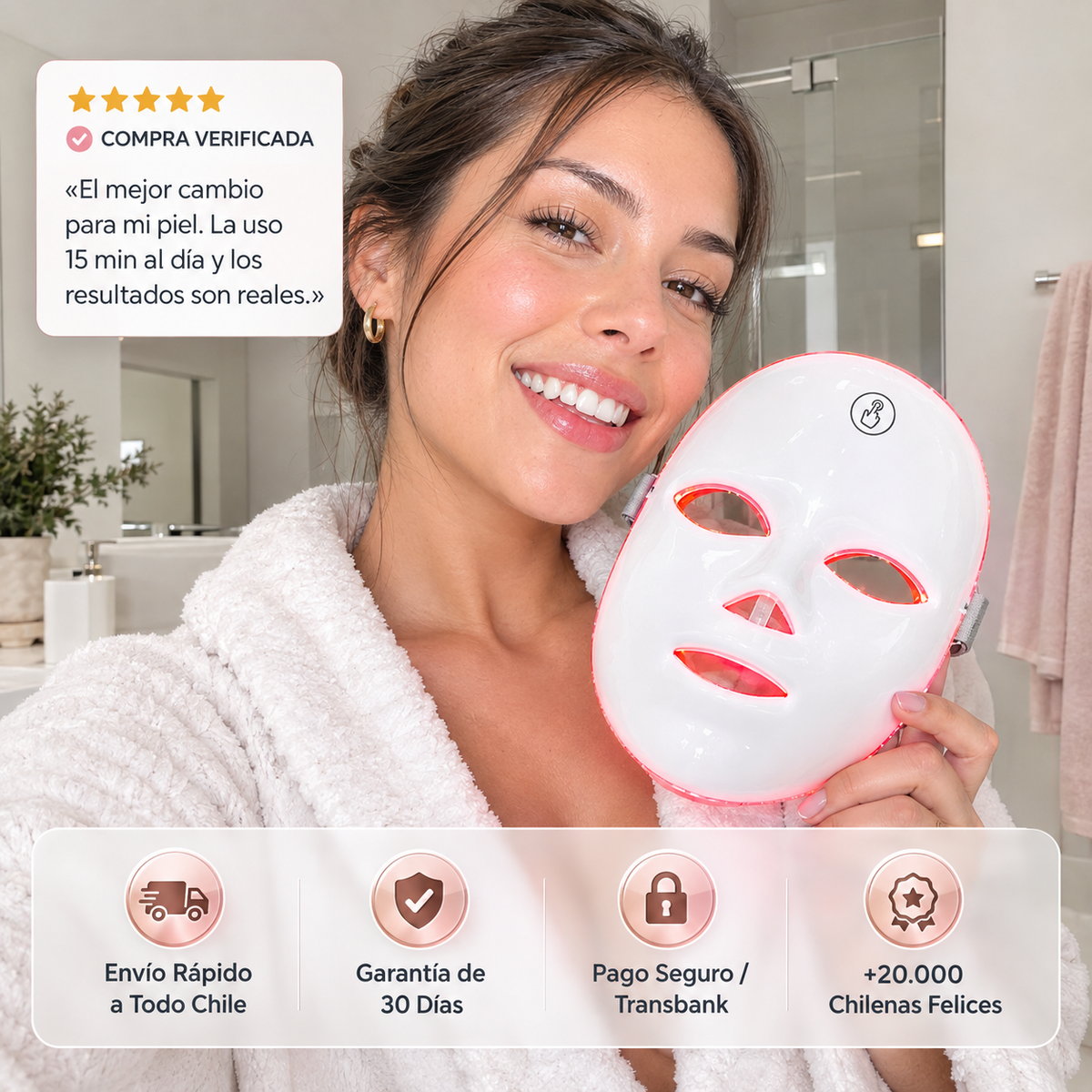 Lumitech Pro - Mascarilla Facial LED